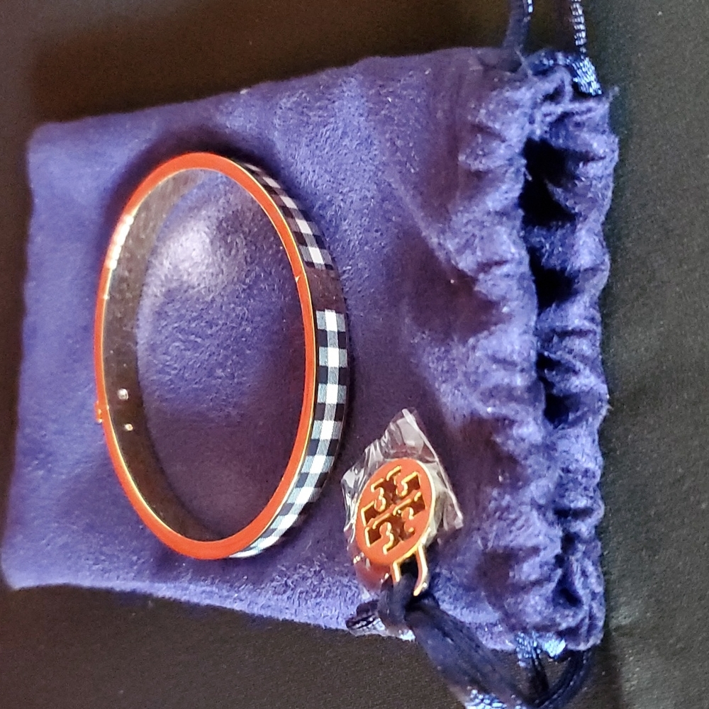 Tory Burch Kira Enamel Printed 7mm Bracelet